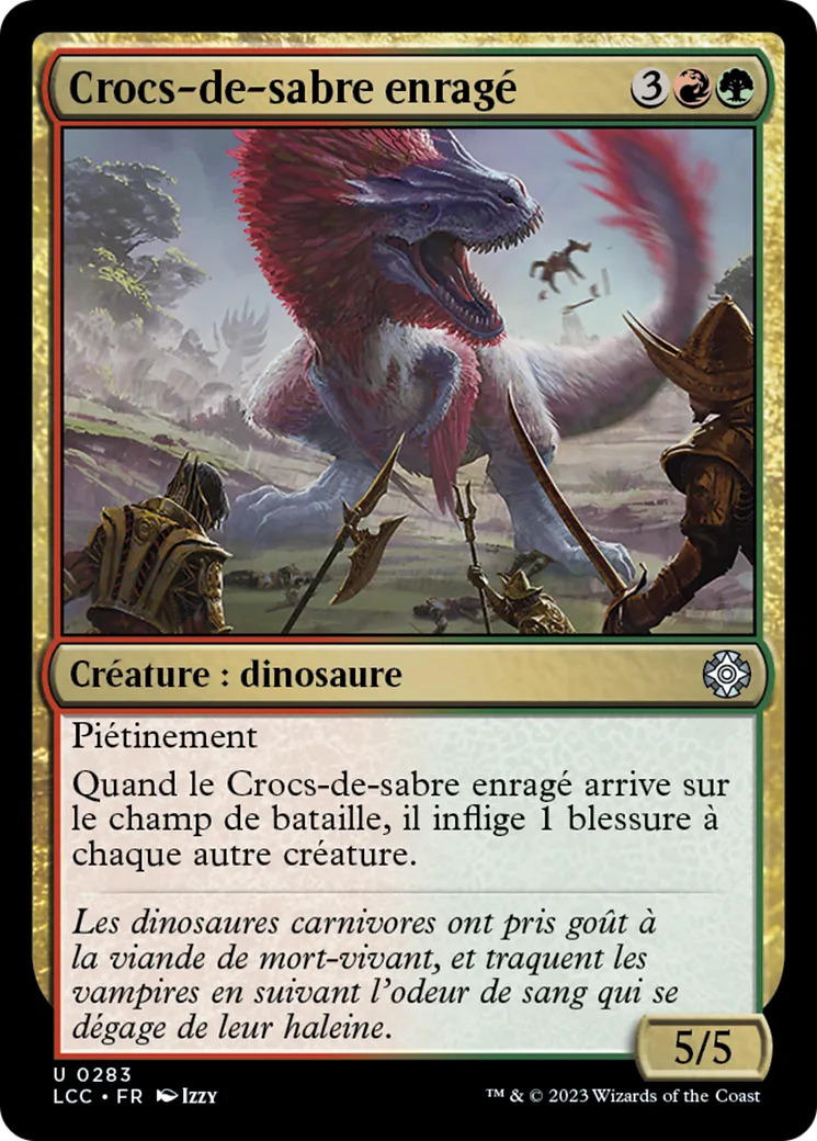Crocs-de-sabre enragé — The Lost Caverns of Ixalan Commander — Magic: The Gathering