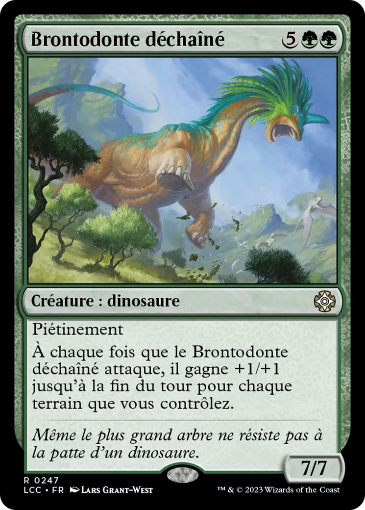 Brontodonte déchaîné — The Lost Caverns of Ixalan Commander — Magic: The Gathering