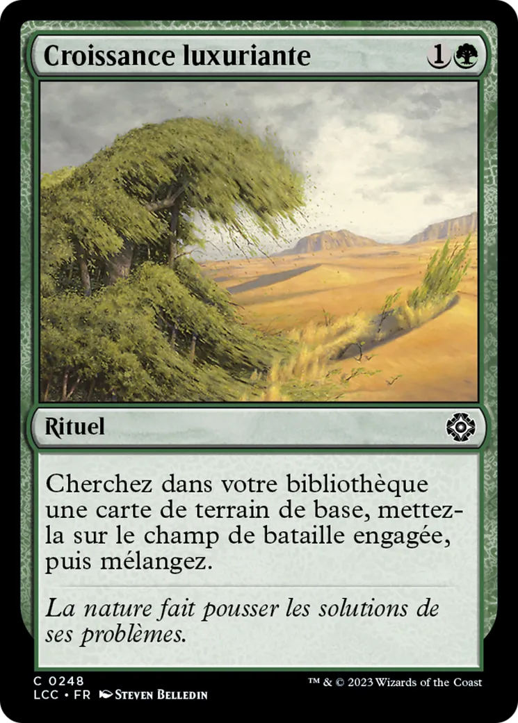 Croissance luxuriante — The Lost Caverns of Ixalan Commander — Magic: The Gathering