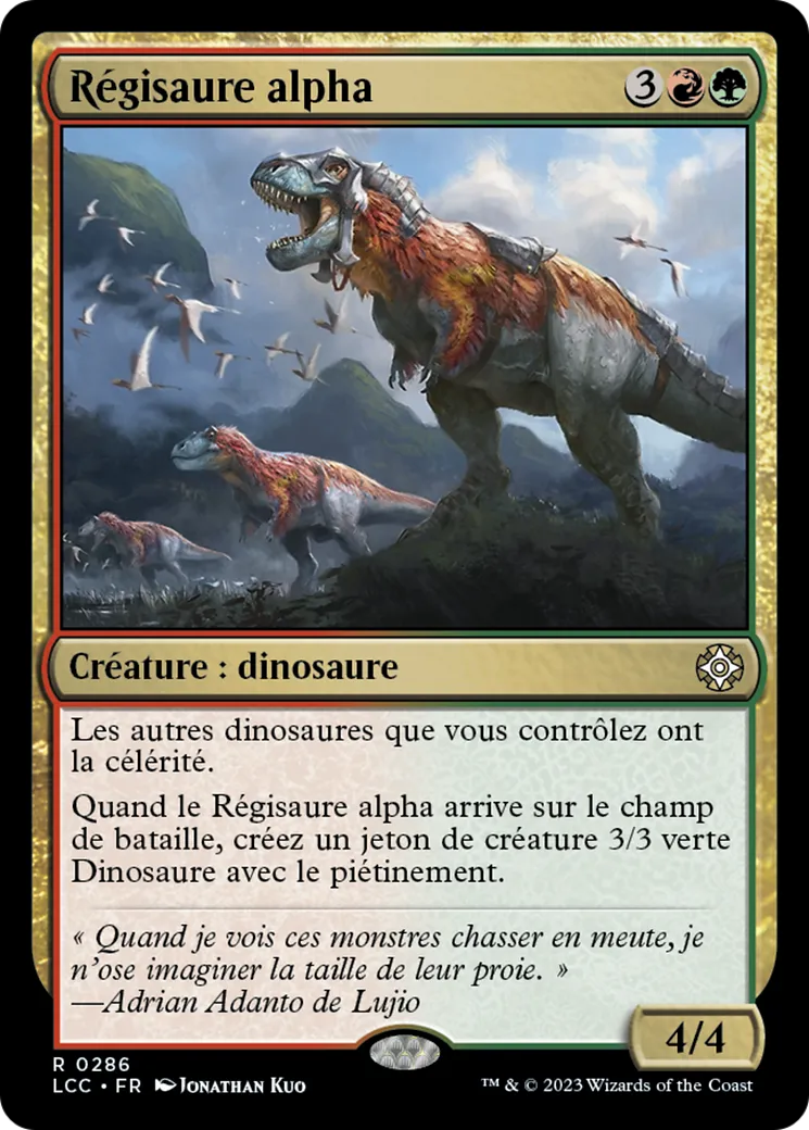 Régisaure alpha — The Lost Caverns of Ixalan Commander — Magic: The Gathering