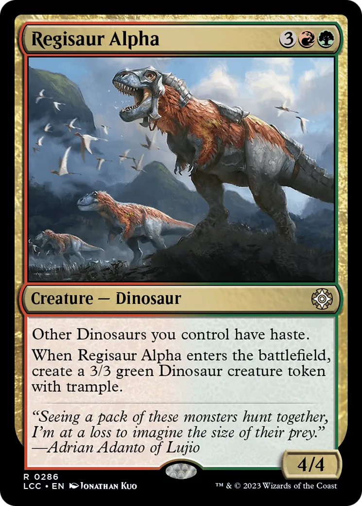 Regisaur Alpha — The Lost Caverns of Ixalan Commander — Magic: The Gathering