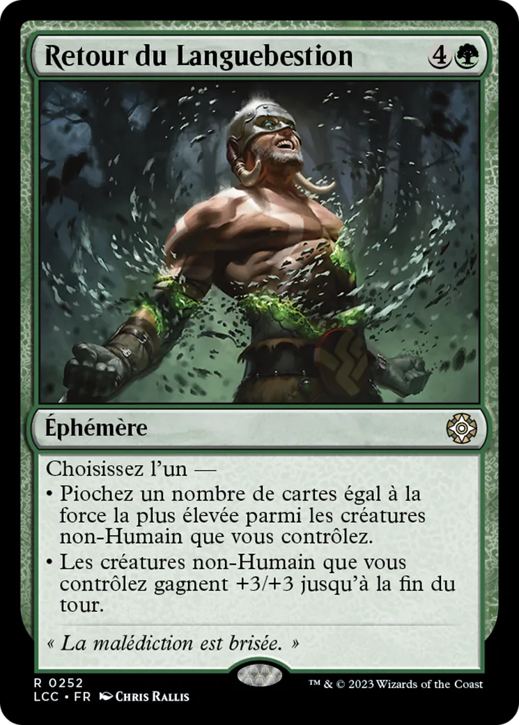 Retour du Languebestion — The Lost Caverns of Ixalan Commander — Magic: The Gathering