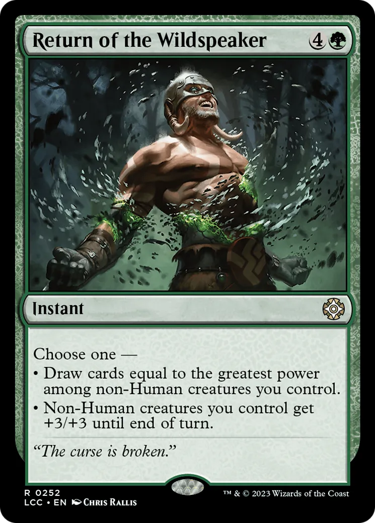 Return of the Wildspeaker — The Lost Caverns of Ixalan Commander — Magic: The Gathering