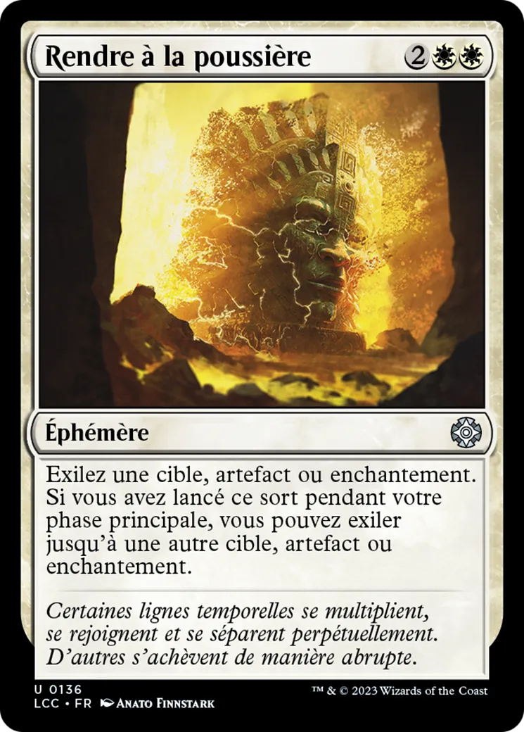 Rendre à la poussière — The Lost Caverns of Ixalan Commander — Magic: The Gathering