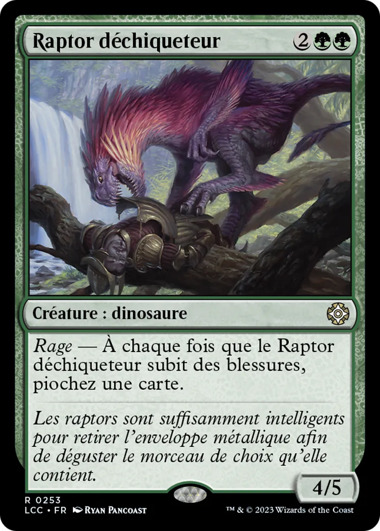 Raptor déchiqueteur — The Lost Caverns of Ixalan Commander — Magic: The Gathering
