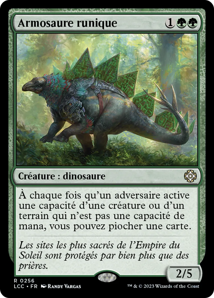 Armosaure runique — The Lost Caverns of Ixalan Commander — Magic: The Gathering