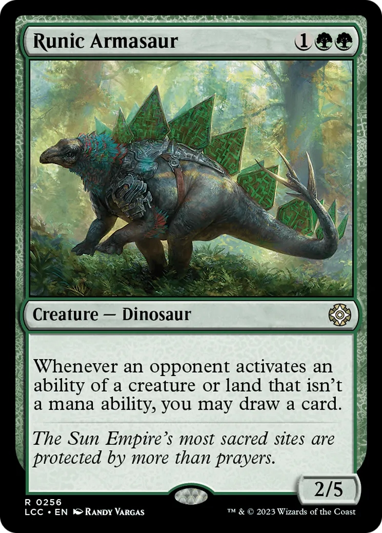 Runic Armasaur — The Lost Caverns of Ixalan Commander — Magic: The Gathering