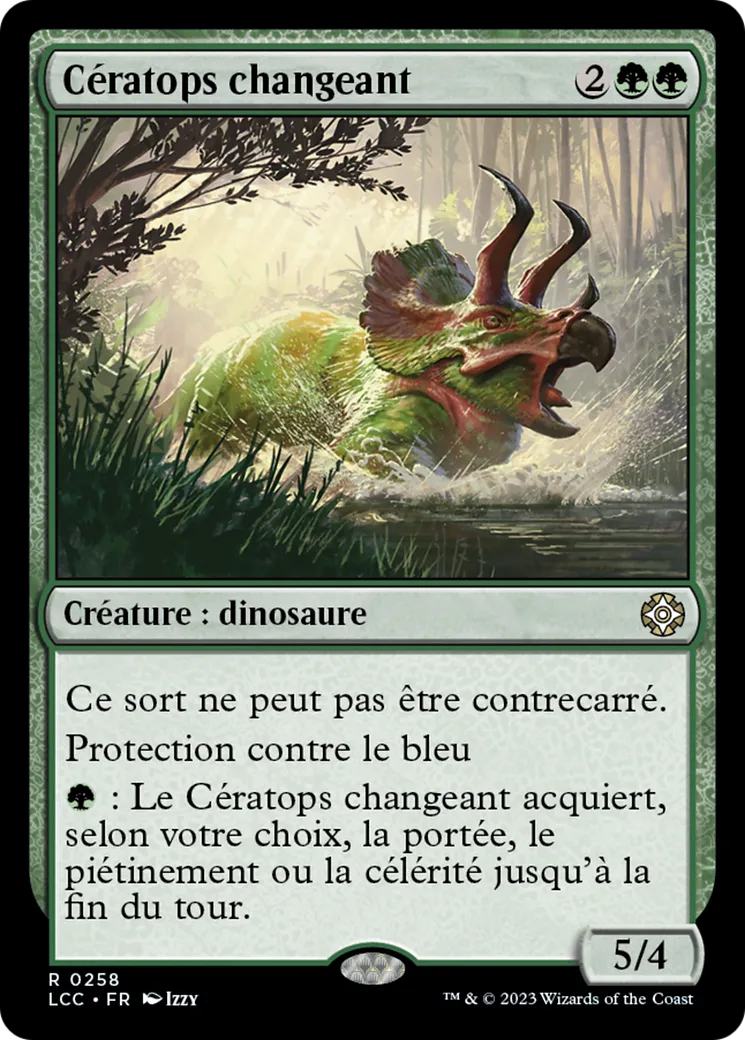 Cératops changeant — The Lost Caverns of Ixalan Commander — Magic: The Gathering