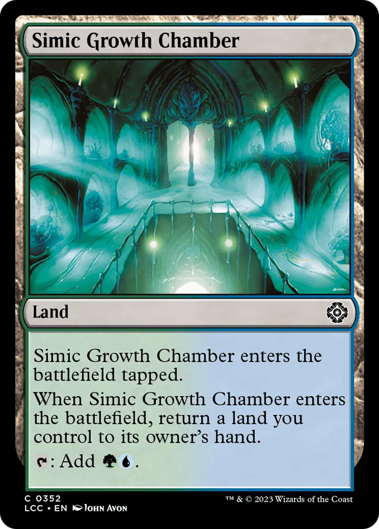 Simic Growth Chamber — The Lost Caverns of Ixalan Commander — Magic: The Gathering