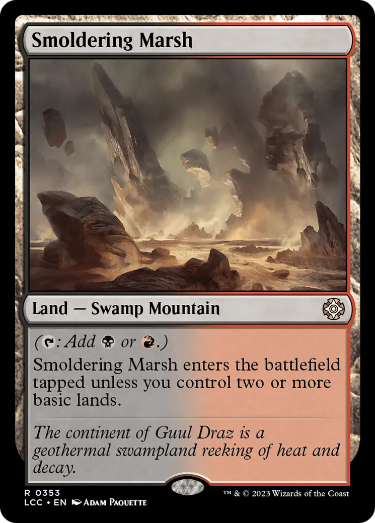 Smoldering Marsh — The Lost Caverns of Ixalan Commander — Magic: The Gathering