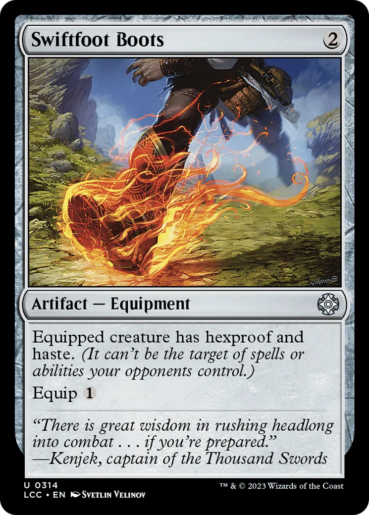 Swiftfoot Boots — The Lost Caverns of Ixalan Commander — Magic: The Gathering