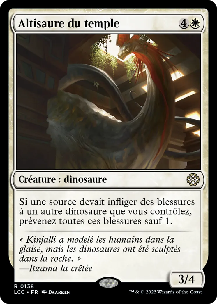 Altisaure du temple — The Lost Caverns of Ixalan Commander — Magic: The Gathering
