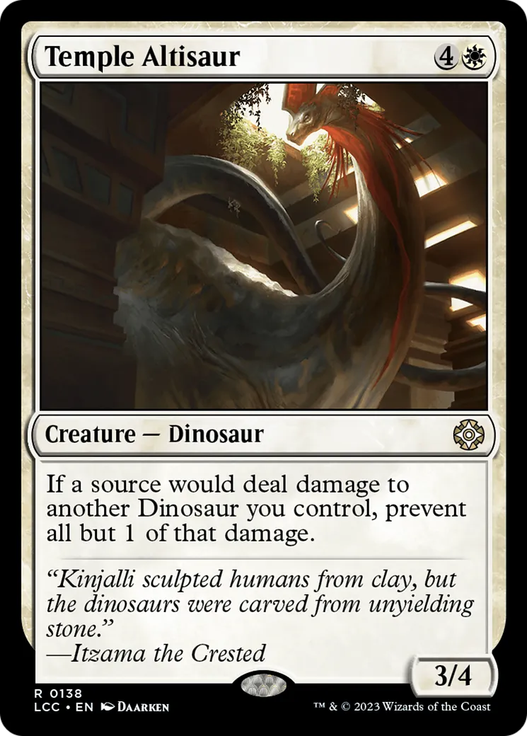 Temple Altisaur — The Lost Caverns of Ixalan Commander — Magic: The Gathering