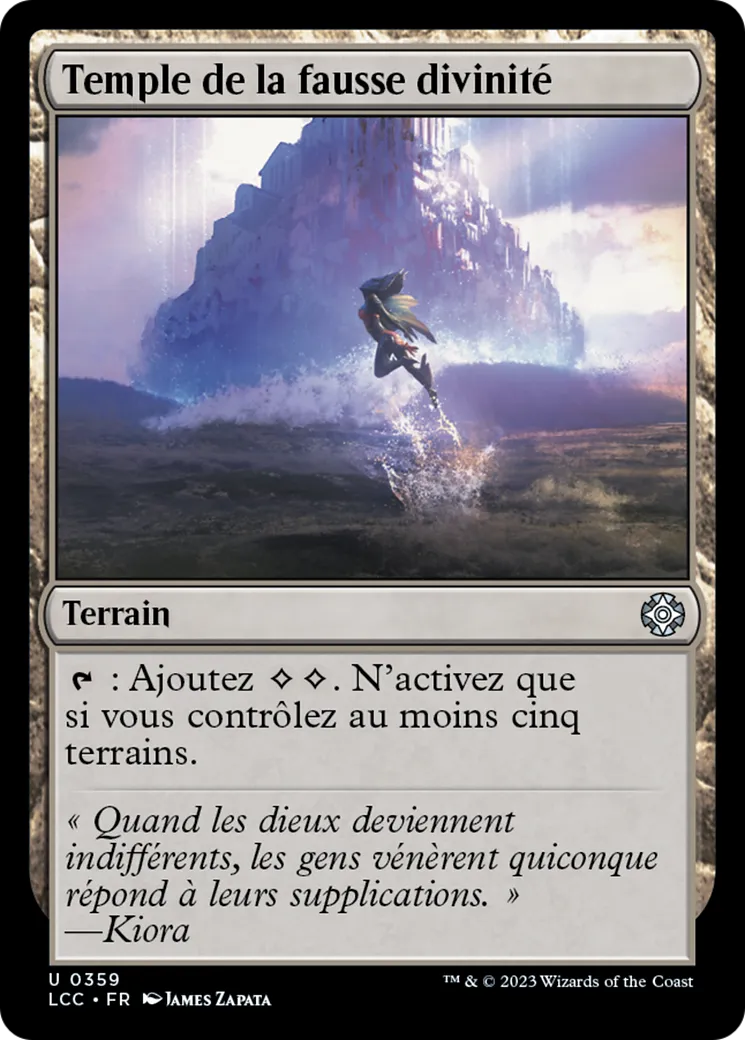 Temple de la fausse divinité — The Lost Caverns of Ixalan Commander — Magic: The Gathering