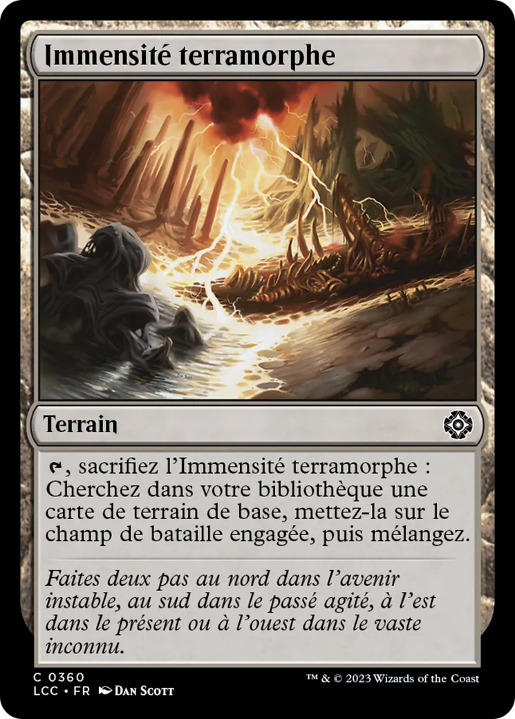 Immensité terramorphe — The Lost Caverns of Ixalan Commander — Magic: The Gathering