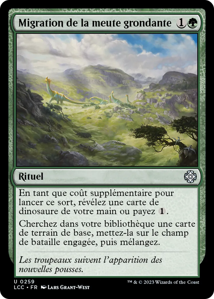 Migration de la meute grondante — The Lost Caverns of Ixalan Commander — Magic: The Gathering