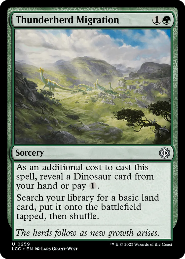 Migration de la meute grondante — The Lost Caverns of Ixalan Commander — Magic: The Gathering
