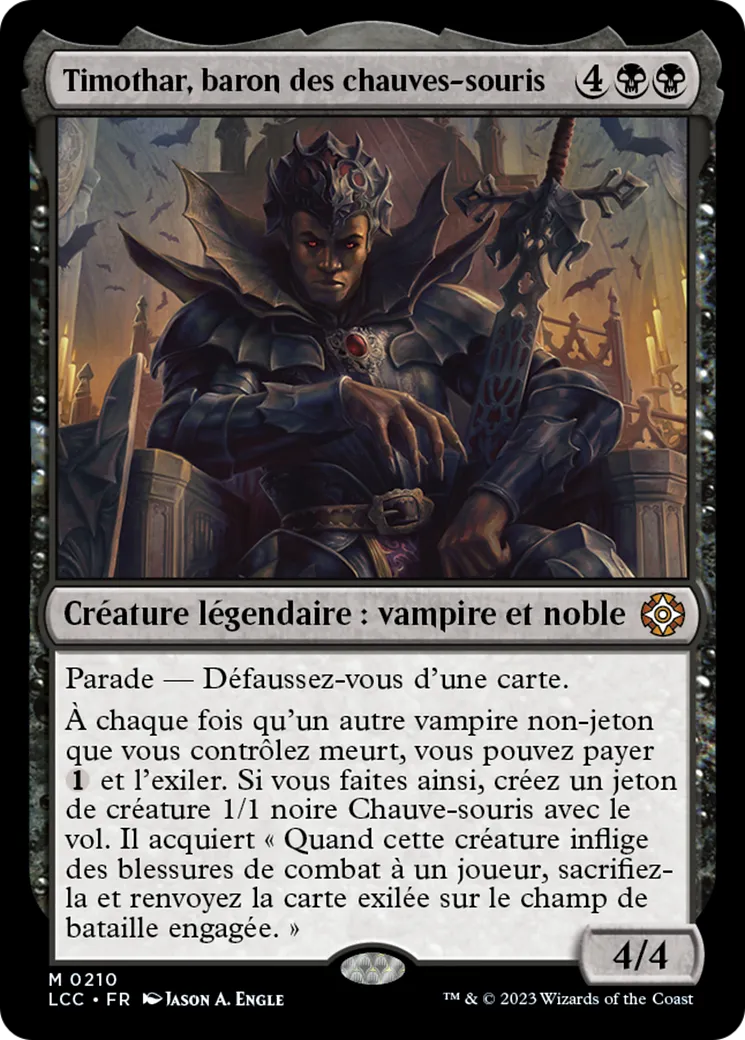 Timothar, baron des chauves-souris — The Lost Caverns of Ixalan Commander — Magic: The Gathering