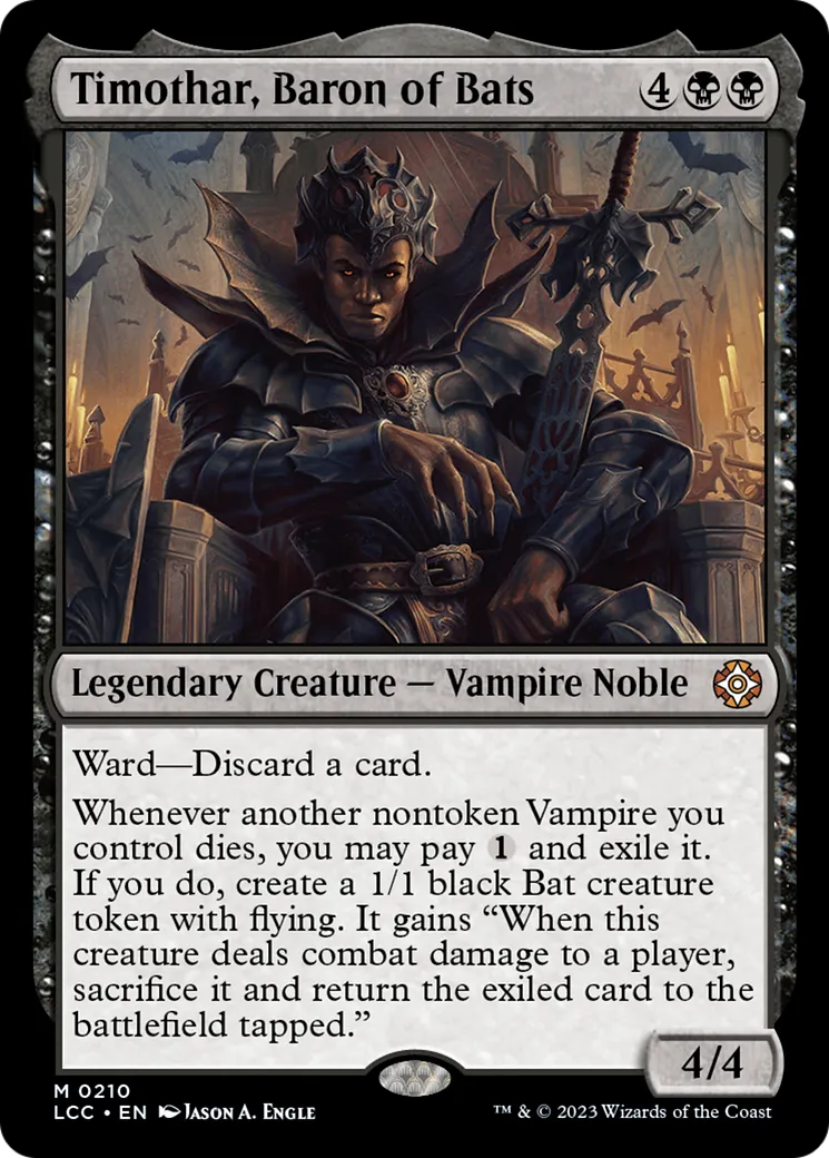 Timothar, baron des chauves-souris — The Lost Caverns of Ixalan Commander — Magic: The Gathering