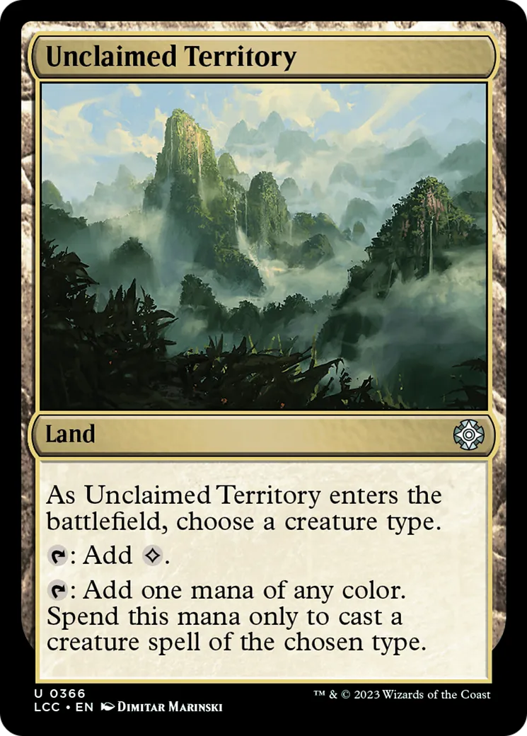 Unclaimed Territory — The Lost Caverns of Ixalan Commander — Magic: The Gathering