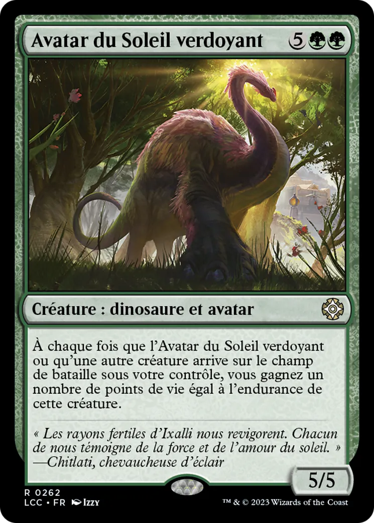Avatar du Soleil verdoyant — The Lost Caverns of Ixalan Commander — Magic: The Gathering