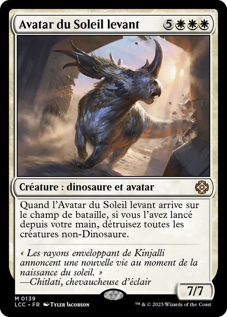 Avatar du Soleil levant — The Lost Caverns of Ixalan Commander — Magic: The Gathering