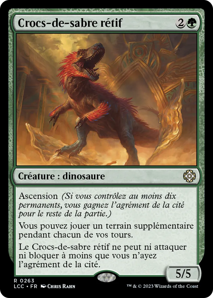 Crocs-de-sabre rétif — The Lost Caverns of Ixalan Commander — Magic: The Gathering