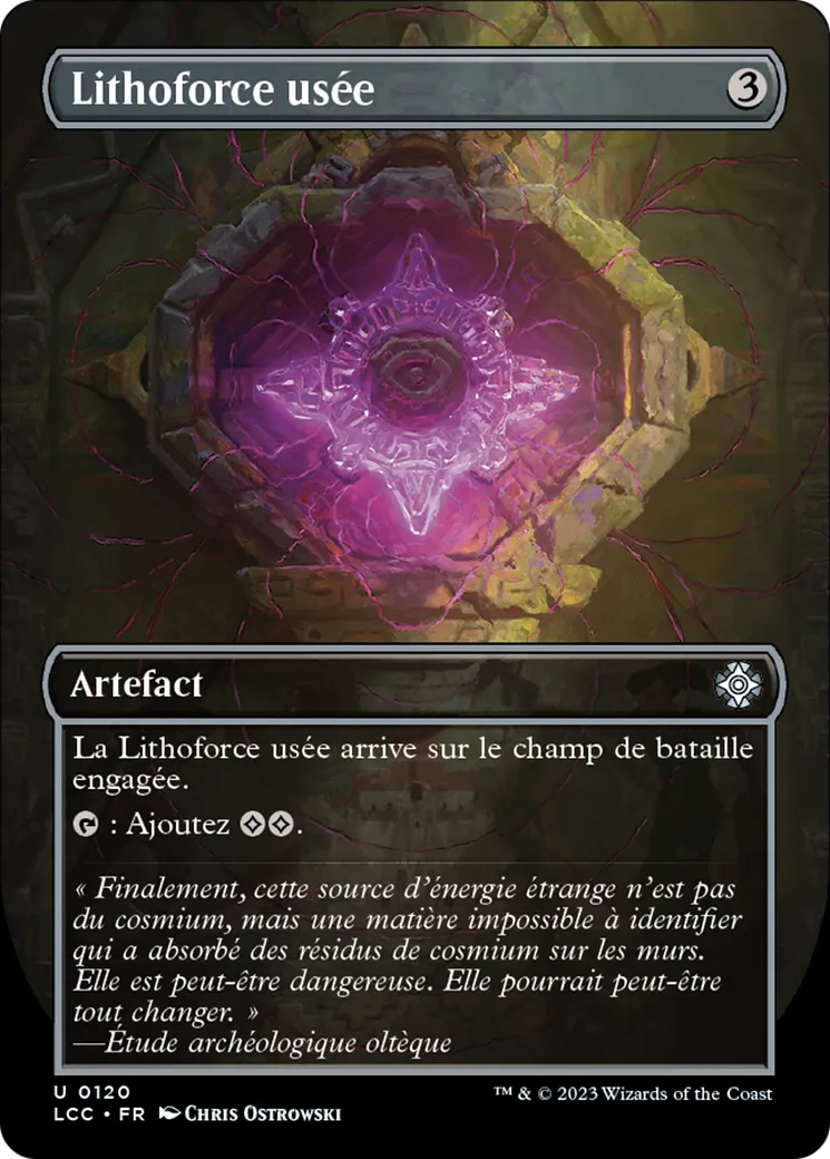 Lithoforce usée — The Lost Caverns of Ixalan Commander — Magic: The Gathering