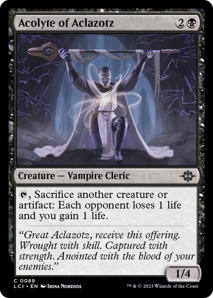 Acolyte of Aclazotz — The Lost Caverns of Ixalan — Magic: The Gathering