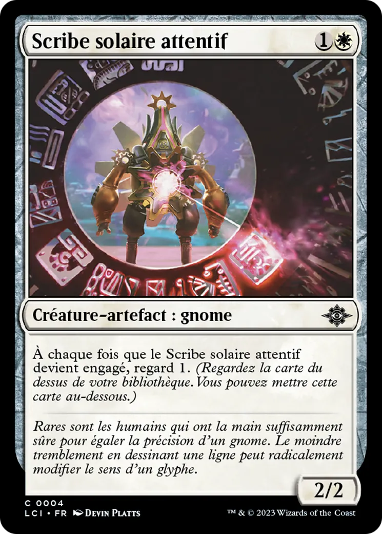 Scribe solaire attentif — The Lost Caverns of Ixalan — Magic: The Gathering