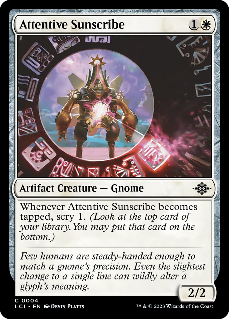 Attentive Sunscribe — The Lost Caverns of Ixalan — Magic: The Gathering