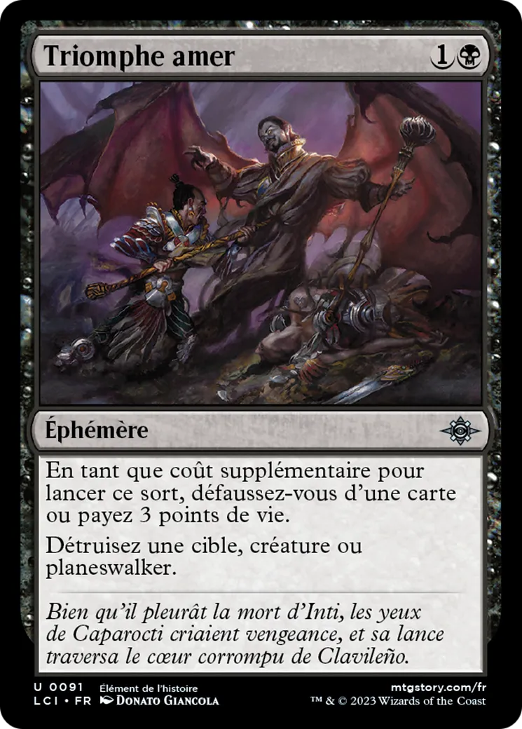 Triomphe amer — The Lost Caverns of Ixalan — Magic: The Gathering