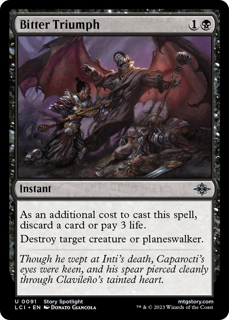 Bitter Triumph — The Lost Caverns of Ixalan — Magic: The Gathering