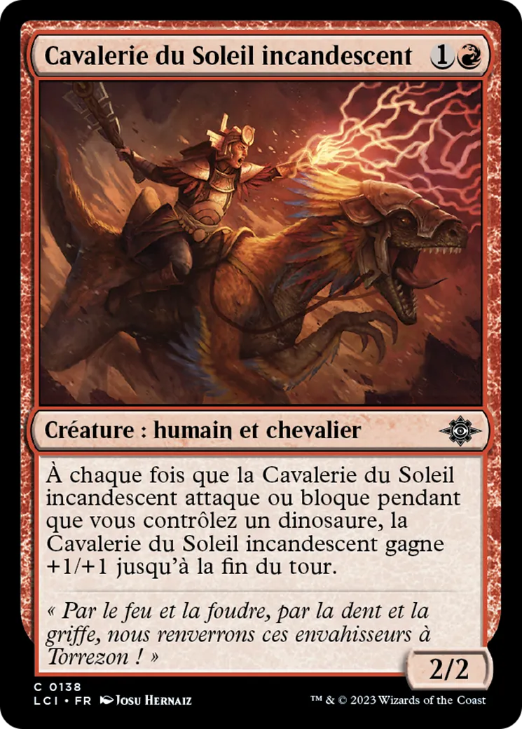 Cavalerie du Soleil incandescent — The Lost Caverns of Ixalan — Magic: The Gathering