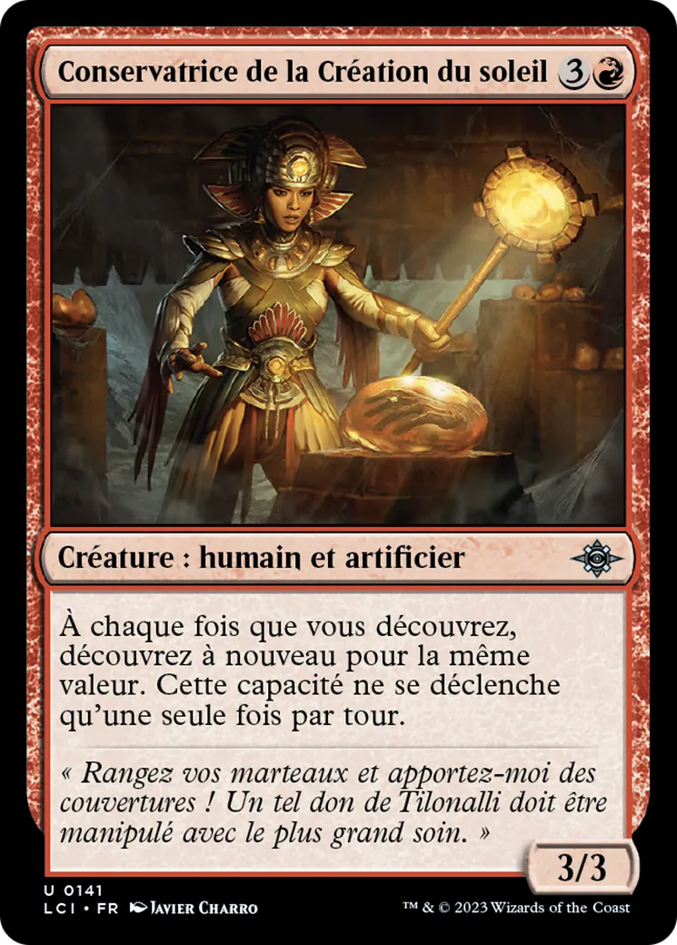 Conservatrice de la Création du soleil — The Lost Caverns of Ixalan — Magic: The Gathering