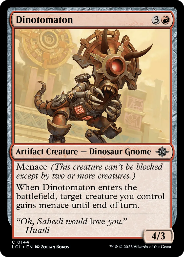 Dinotomaton — The Lost Caverns of Ixalan — Magic: The Gathering