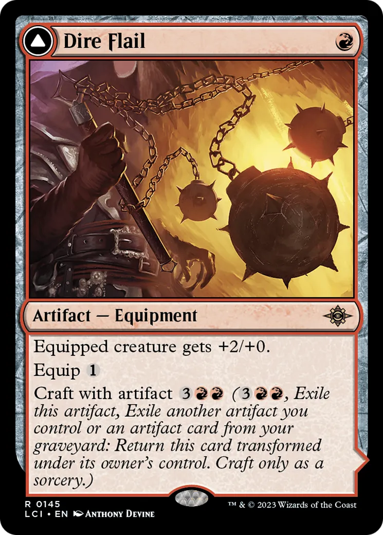 Dire Flail // Dire Blunderbuss — The Lost Caverns of Ixalan — Magic: The Gathering