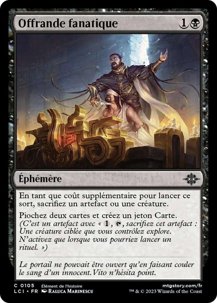 Offrande fanatique — The Lost Caverns of Ixalan — Magic: The Gathering