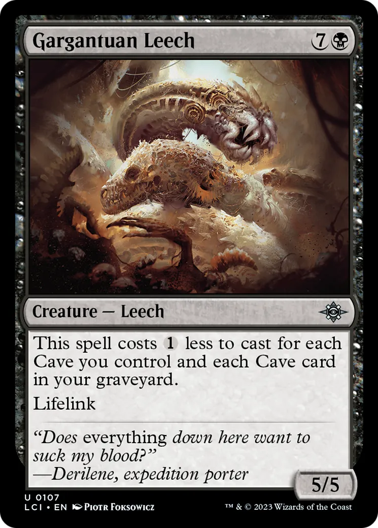 Gargantuan Leech — The Lost Caverns of Ixalan — Magic: The Gathering
