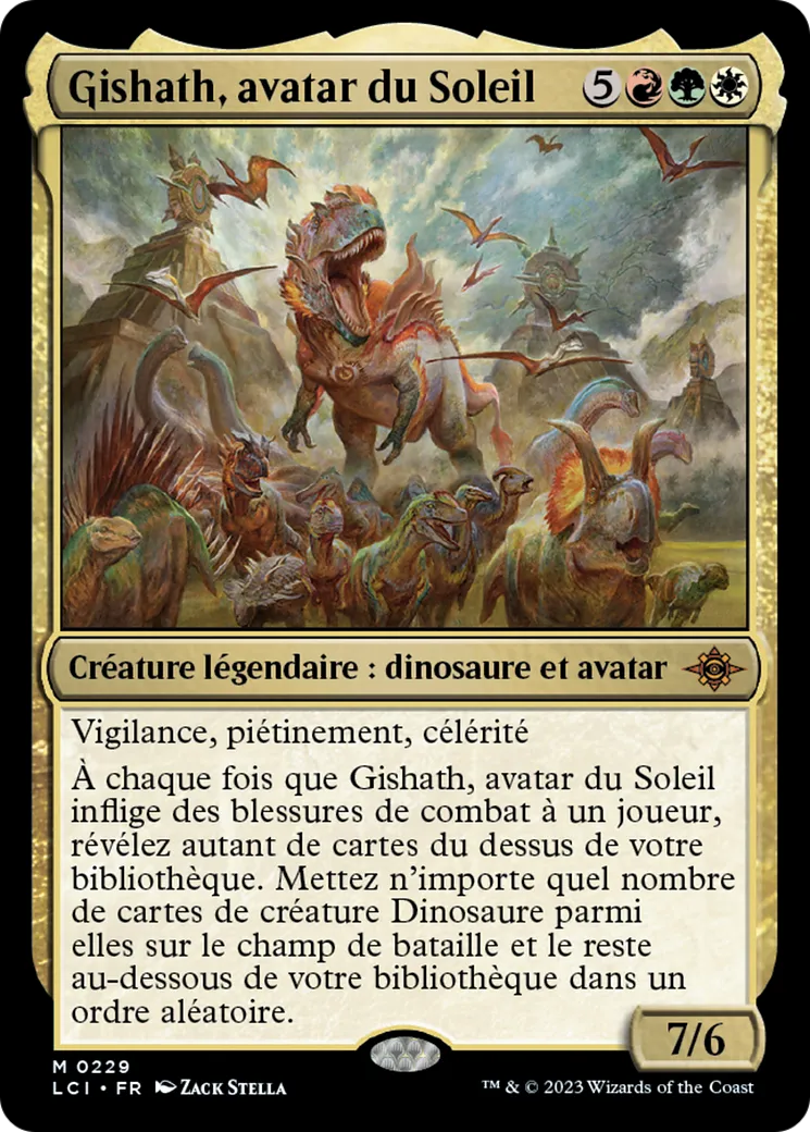 Gishath, avatar du Soleil — The Lost Caverns of Ixalan — Magic: The Gathering