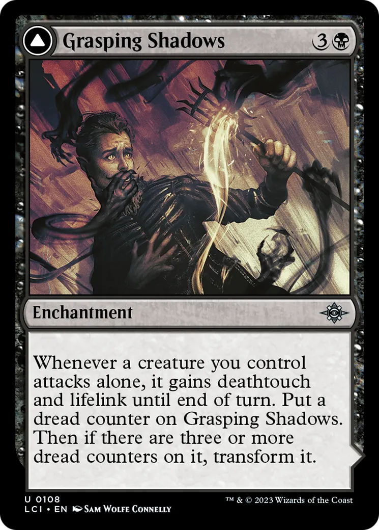 Grasping Shadows // Shadows' Lair — The Lost Caverns of Ixalan — Magic: The Gathering