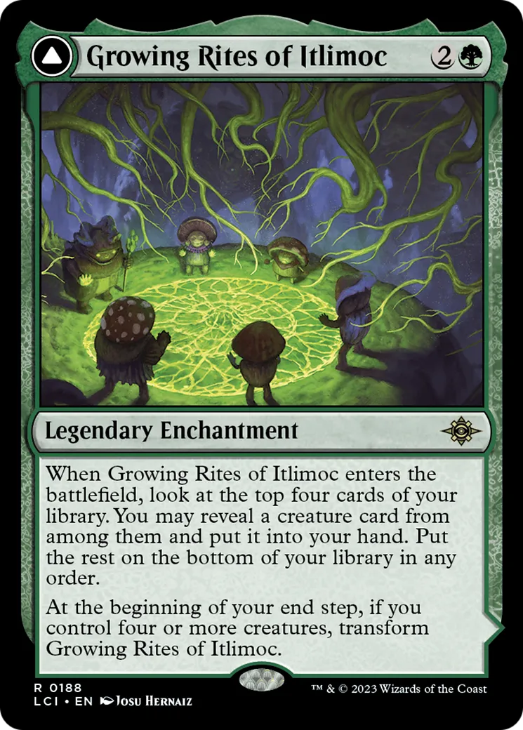 Rites de croissance d'Itlimoc // Itlimoc, Berceau du Soleil — The Lost Caverns of Ixalan — Magic: The Gathering