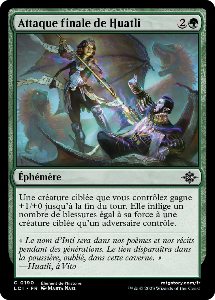 Attaque finale de Huatli — The Lost Caverns of Ixalan — Magic: The Gathering