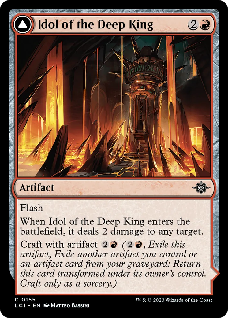 Idole du Roi des profondeurs // Macuahuitl du souverain — The Lost Caverns of Ixalan — Magic: The Gathering