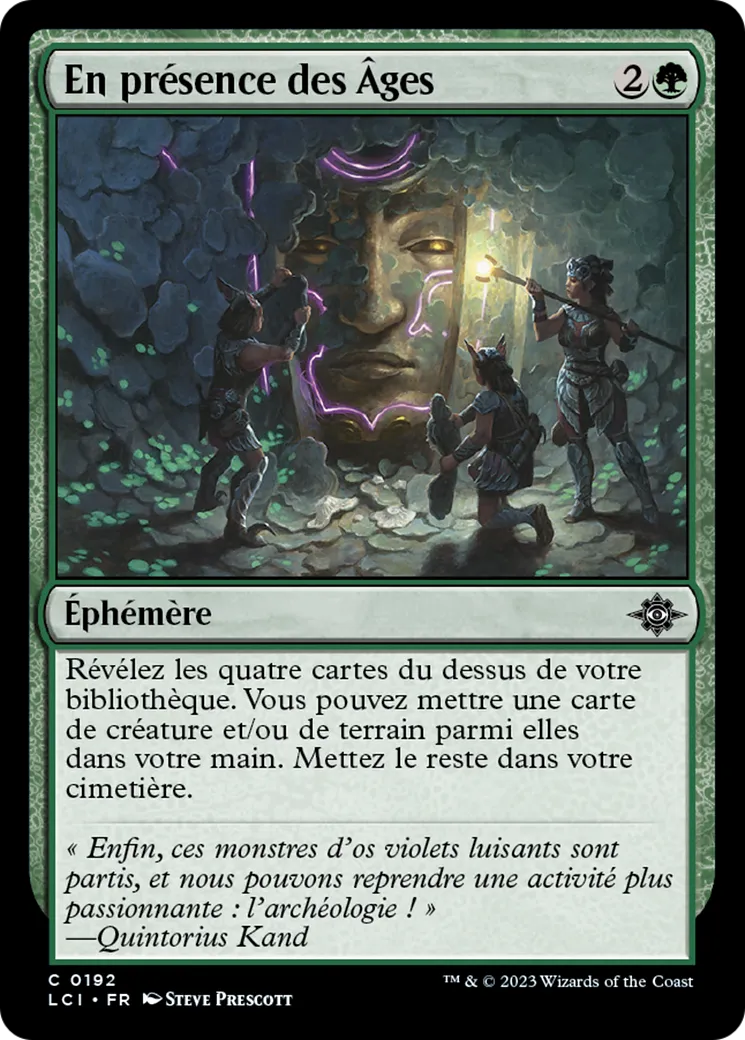 En présence des Âges — The Lost Caverns of Ixalan — Magic: The Gathering