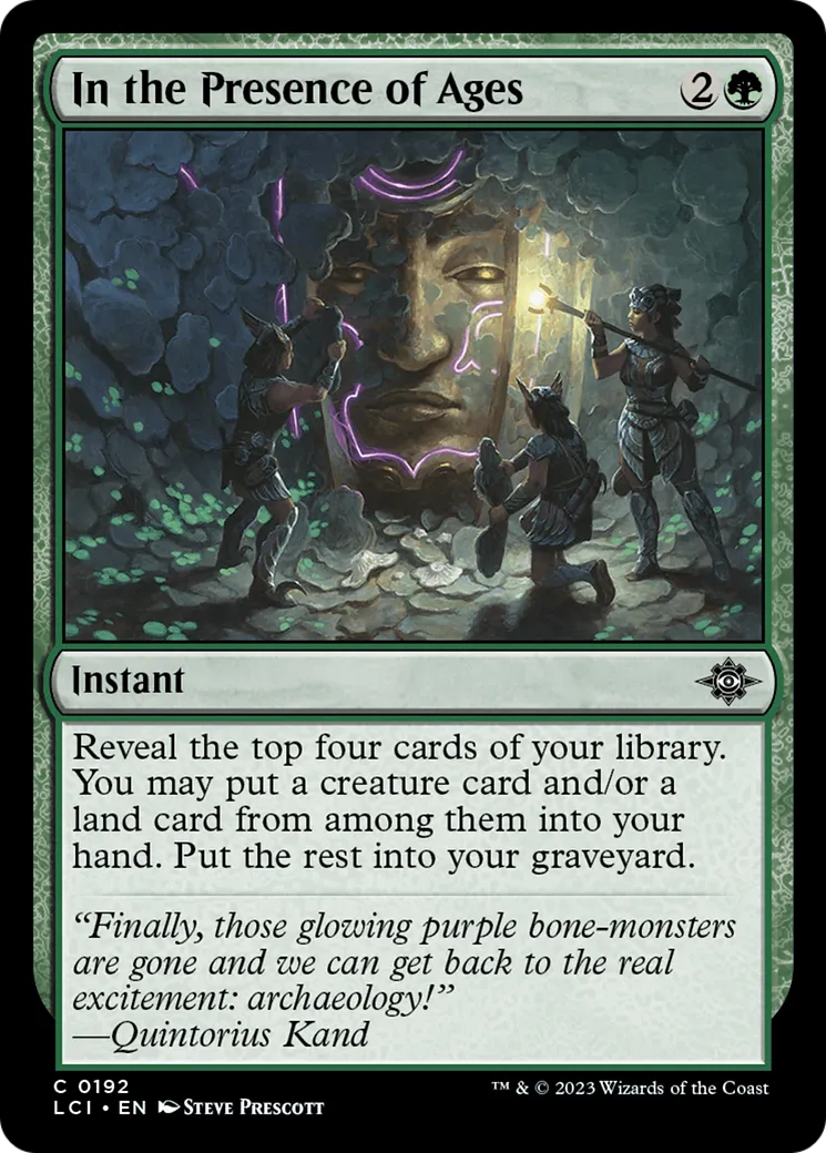 In the Presence of Ages — The Lost Caverns of Ixalan — Magic: The Gathering