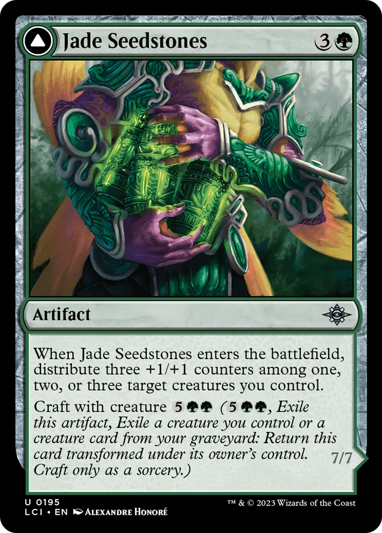 Lithosemences de jade // Serviteur cœur-de-jade — The Lost Caverns of Ixalan — Magic: The Gathering