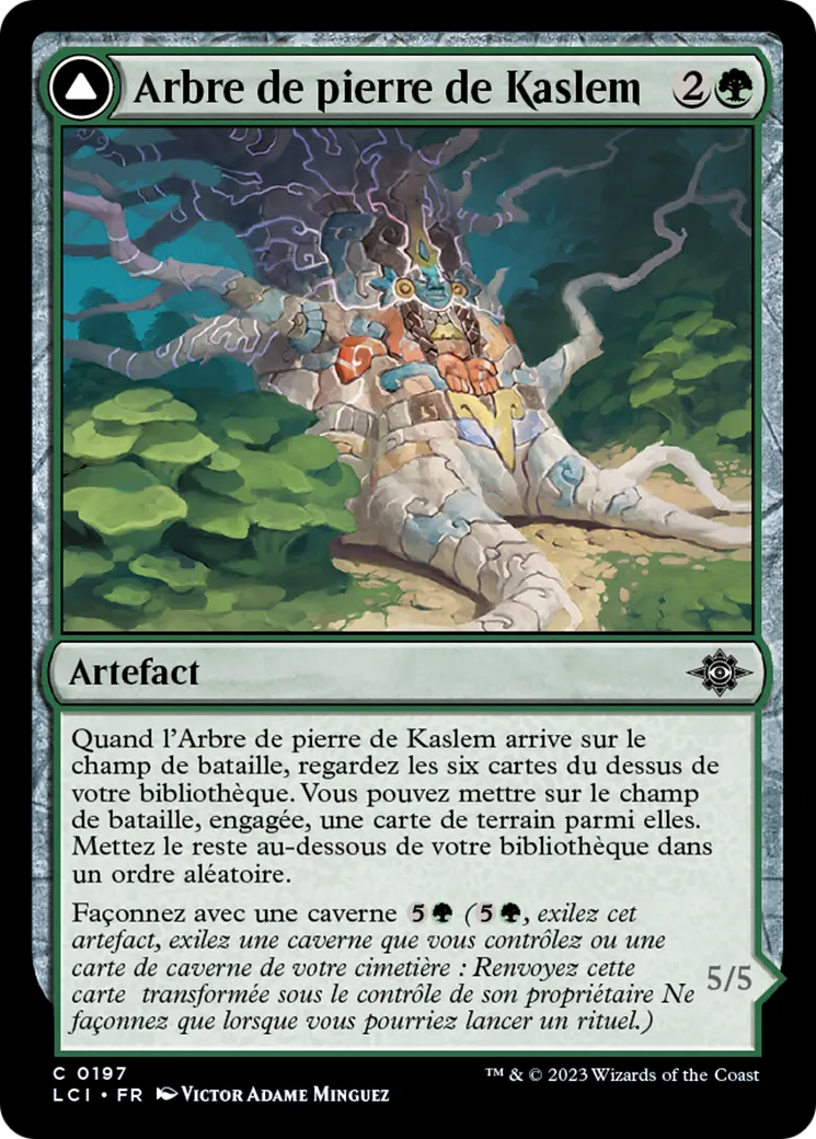 Arbre de pierre de Kaslem // Enjambeur de Kaslem — The Lost Caverns of Ixalan — Magic: The Gathering