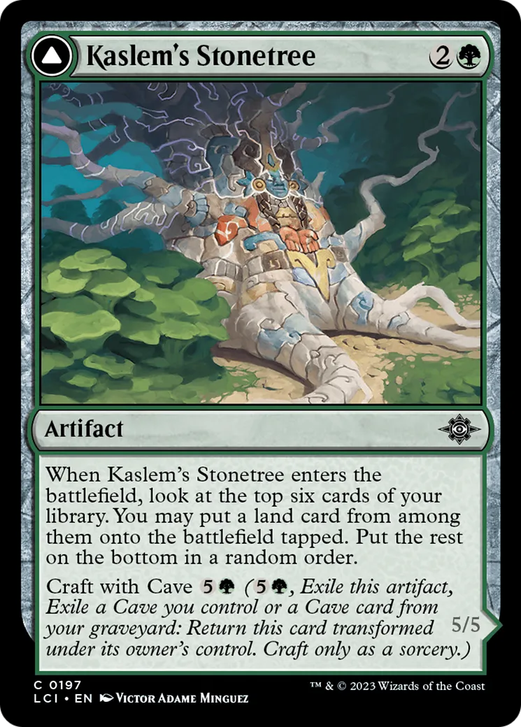 Kaslem's Stonetree // Kaslem's Strider — The Lost Caverns of Ixalan — Magic: The Gathering