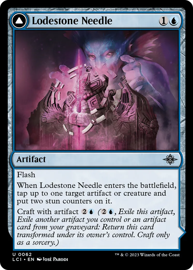 Aiguille de magnétite // Boussole en pierre-guide — The Lost Caverns of Ixalan — Magic: The Gathering